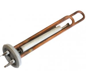 Комплект ТЭН RF 2000W(700+1300),  D64мм, М4, клеммы под разъем, L310мм, 220V+ прокладка + анод, 